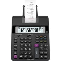 Calculator cu imprimantă Casio HR-200RCE, afișaj LCD cu 12 cifre, imprimare în 2 culori, negru 1