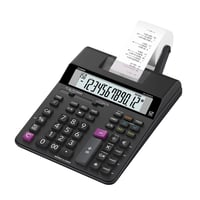 Calculator cu imprimantă Casio HR-200RCE, afișaj LCD cu 12 cifre, imprimare în 2 culori, negru 3