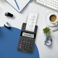 Kalkulačka s tlačiarňou Casio HR-8RCE-BK, 12-miestny LCD displej, čierna 3