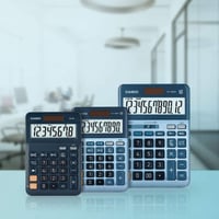Stolná kalkulačka Casio MS-8E, 8-miestna, s funkciou prevodu mien, solárne/batériové napájanie – strieborná 2