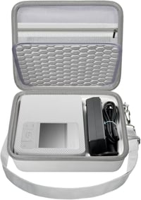 casmilee Canon SELPHY CP1500/CP1300/CP1200 kemény tok fehér vállpánttal 1