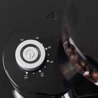 Elektrický mlynček na kávu CASO Barista Crema, 150 W, diskové mlecie ústrojenstvo, nastavenie hrubosti mletia, kapacita 140 g, nehrdzavejúca oceľ – čierna 4