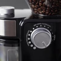 Elektrický mlynček na kávu CASO Barista Crema, 150 W, diskové mlecie ústrojenstvo, nastavenie hrubosti mletia, kapacita 140 g, nehrdzavejúca oceľ – čierna 3