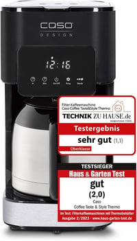 CASO Coffee Taste & Style Termomos Kávéfőző Rozsdamentes Acél 1,2L 10 Csésze 1