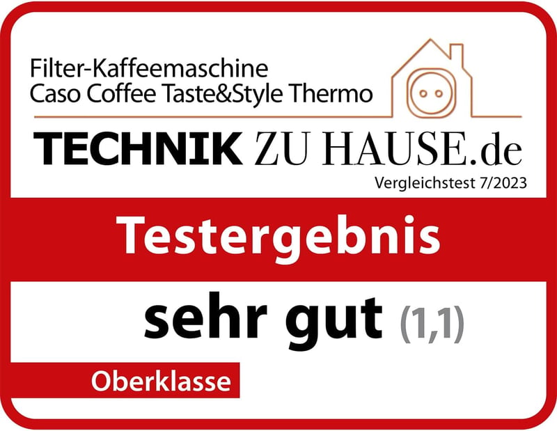 CASO Coffee Taste & Style Termomos Kávéfőző Rozsdamentes Acél 1,2L 10 Csésze