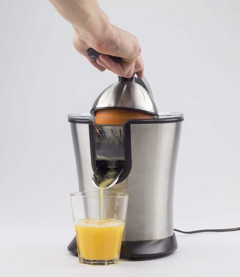 Caso CP 200 Designer elektromos citruszsákmány, 160W, rozsdamentes acél szűrővel
