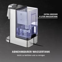 CASO HW 1660 Turbo Forró Vízadagoló 4L Tartály 2600W Gyors Melegítés 40-100°C 8