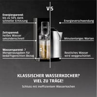 CASO HW 550-Turbo Forró Vizes Diszpenzér 2,9L Teához Kávéhoz 7 Hőfok Szint 40-100°C 6