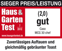 Caso MCG30 Ceramic Chef 3-u-1 mikrovalna pećnica s grilom i vrućim zrakom, 30 L, 2200 W, 42x54x30 cm, nehrđajući čelik 3