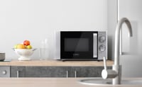 Mikrovlnná rúra Caso MG 20 Ecostyle Ceramic Design s grilom, 20 litrov, keramické dno, dvojúrovňové pečenie, úsporná prevádzka 2