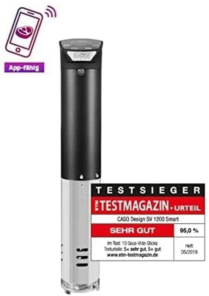 Caso SV 1200 Smart Sous Vide Stick vízálló, App-vezérelt főzőbot