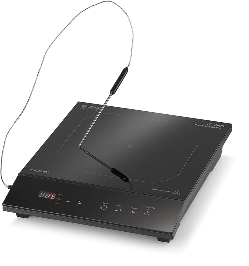 CASO TC2400 Indukciós Főzőlap Hőmérővel, Sous Vide, 60-240°C, 2400W
