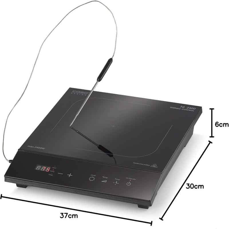 CASO TC2400 Indukciós Főzőlap Hőmérővel, Sous Vide, 60-240°C, 2400W