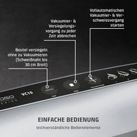 CASO VC10 vákuumozó gép - Stiftung Warentest nyertes, 30cm hegesztés, 10 fóliatáska 4