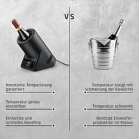 Chladič na fľaše Caso VinoCase Black – 5–18 °C, max. priemer 9 cm 6