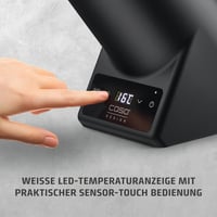 Chladič na fľaše Caso VinoCase Black – 5–18 °C, max. priemer 9 cm 5