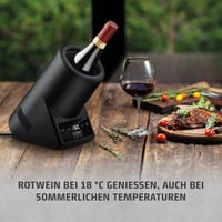 Chladič na fľaše Caso VinoCase Black – 5–18 °C, max. priemer 9 cm 7
