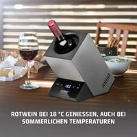 CASO WineCase One Inox rozsdamentes borhűtő 1 palackhoz 5-18°C hőmérséklet szabályozás 8