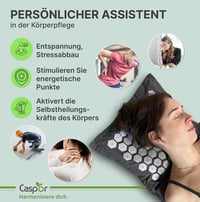 Caspor Akupresszúrás szőnyeg szett párnával, kesztyűvel és táskával fájdalomcsillapítás 3