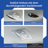 CASPORT Tetőkárpit javítókészlet VW Golf MK5 MK6 Jetta 2005-2010 szürke 5