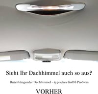 CASPORT Tetőkárpit javítókészlet VW Golf MK5 MK6 Jetta 2005-2010 szürke 3