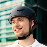 CASR Classic Shell kerékpár- és roller sisak, állítható csattal, nylon pánttal, könnyű és kényelmes, matt fekete, M-es méret 3