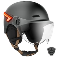Cască pentru bicicletă și trotinetă CASR Glow LED pentru adulți - Gri, mărimea M - Cască unisex 1
