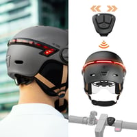 Cască pentru bicicletă și trotinetă CASR Glow LED pentru adulți - Gri, mărimea M - Cască unisex 4