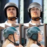 Cască pentru bicicletă și trotinetă CASR Style pentru adulți, negru, mărimea L, pentru utilizare urbană, femei și bărbați 5
