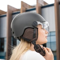 Cască pentru bicicletă și trotinetă CASR Style pentru adulți, negru, mărimea L, pentru utilizare urbană, femei și bărbați 3