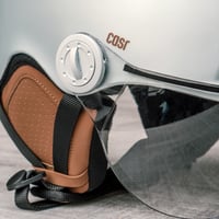 CASR Style cyklistická prilba so štítom a odnímateľnými chráničmi uší, mestská prilba pre dospelých na e-bike, kolobežku a skateboard, odvetraná, nastaviteľná, veľkosť L 6