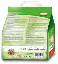 Așternut pentru pisici Cat's Best Original 4,3 kg / 10 L - Așternut absorbant și aglomerant pentru pisici, pe bază de fibre naturale de lemn 2