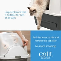 Catit SmartSift macskavécé biodegradálható betétekkel - easy cleaning 2