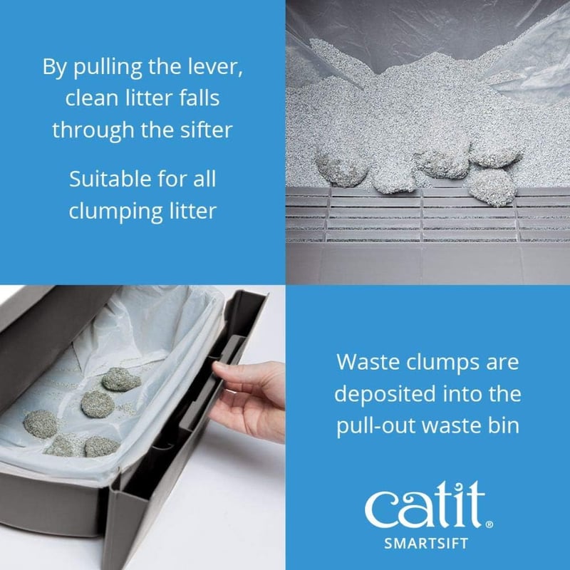 Catit SmartSift macskavécé biodegradálható betétekkel - easy cleaning