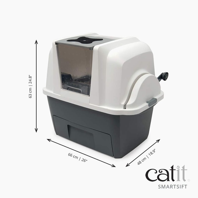 Catit SmartSift macskavécé biodegradálható betétekkel - easy cleaning