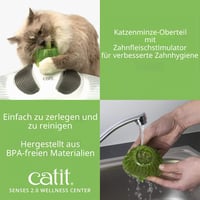 Catit Wellness centar za mačke, 1 kom., s masažnim četkama, jastučićem, stimulatorom desni i mačjom metvicom 5