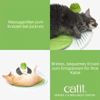 Catit Wellness centar za mačke, 1 kom., s masažnim četkama, jastučićem, stimulatorom desni i mačjom metvicom 4