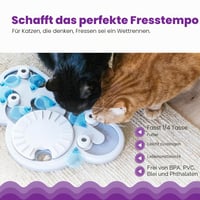 Catstages Nina Ottosson Rainy Day Puzzle & Play interaktivna igračka za inteligenciju i poslastice za mačke 4