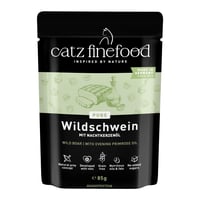 Hrană umedă pentru pisici catz finefood Purrrr Mistreț, monoproteică, N° 109, pentru pisici sensibile, cu 70% conținut de carne, 16 x 85 g 1