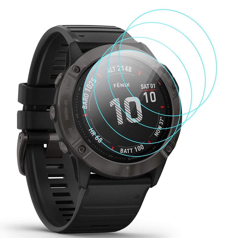 Folie de protecție din sticlă securizată CAVN pentru Garmin Fenix 6 / 6 Pro / 7S - 4 buc.
