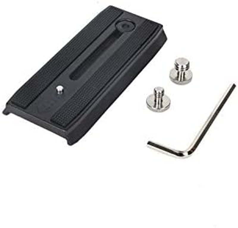 Cayer QR120 Csúszó Gyorsrögzítő Lemez 1/4"-20 & 3/8" Csavarokkal Manfrotto 501HDV 503HDV 701HDV Állványfejekhez