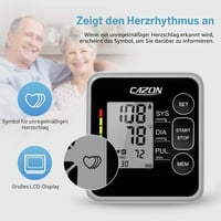 Digitálny automatický tlakomer na pažu CAZON, 2x120 pamätí, pre dvoch používateľov 5