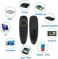 Univerzális 2.4G Air Mouse távirányító hangvezérléssel - Android TV Box, PC, projektor kompatibilis 3