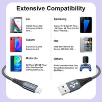 SIZUKA USB-A - Micro USB kábel, 2db, 0,5m, Újracsomagolt 7