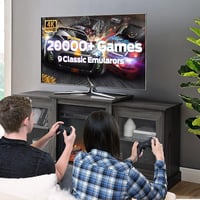 Retro Game Console 4K HD Játékkonzol 20000+ Beépített Játékkal, 2.4GHz Vezeték Nélküli Kontrollerrel, 9 Klasszikus Emulátorral, TV Csatlakoz 8