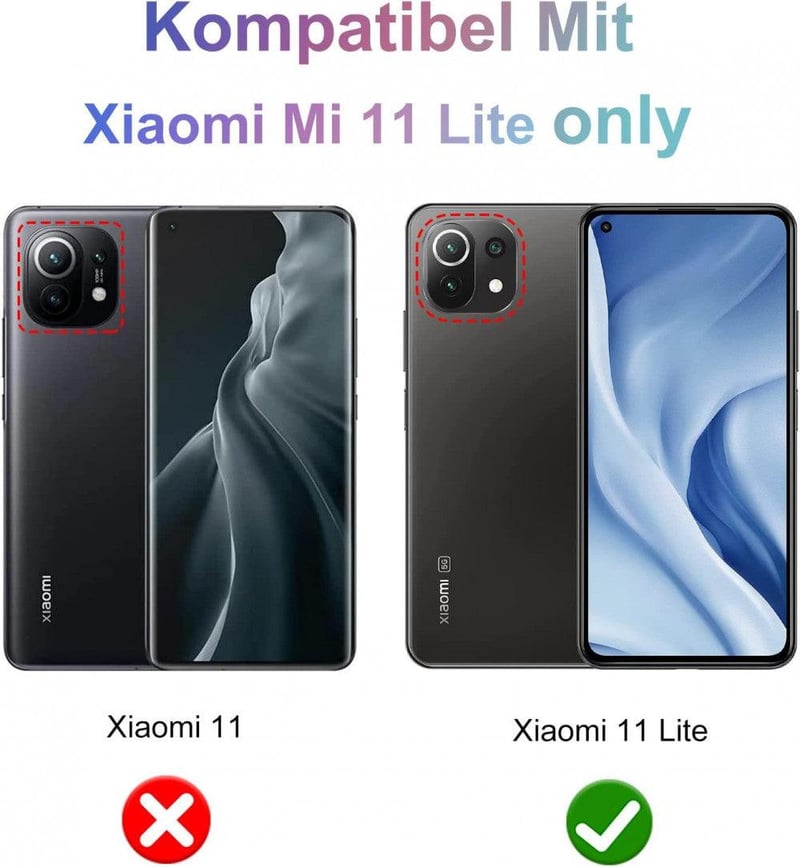 Xiaomi 11 Lite Fekete Csúszásmentes TPU Védőtok