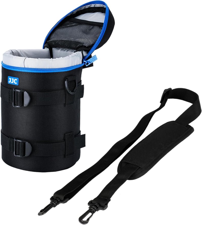 JJC Prémium Vízálló Objektívtok 110x190mm-es Lencsékhez, Fekete