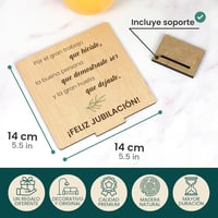 CONTRAXT Fa Nyugdíjas Ajándékkártya - Egyedi Köszöntő Kártya Kollégáknak, Főnököknek, Barátoknak, Tanároknak - Tartós Emlék Férfiaknak és Nő 3