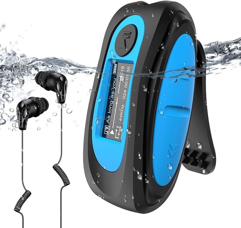 AGPTEK Bluetooth Mini Clip MP3 Lejátszó - Hordozható Zenelejátszó FM Rádióval, 64GB Micro SD Kártyával, Sportoláshoz Ideális - black