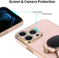 Samsung Galaxy A71 rózsaszín űrhajós tok rejtett állvánnyal 4